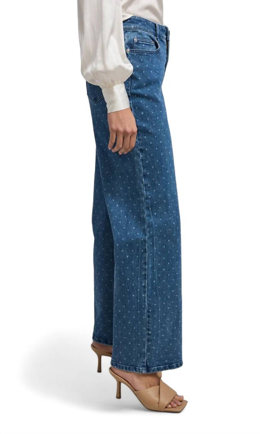 Generation Love - JUDITH POLKA DOT DENIM PANT