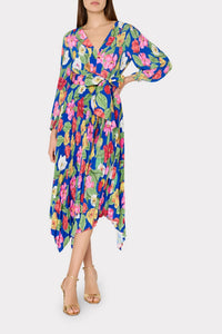 Milly - Liora Tulip Rosette Pleated Dress
