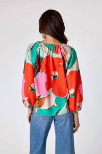 Crosby by Mollie Burch Claudia Crew Blouse in o keefe - women's blouse - alternate view