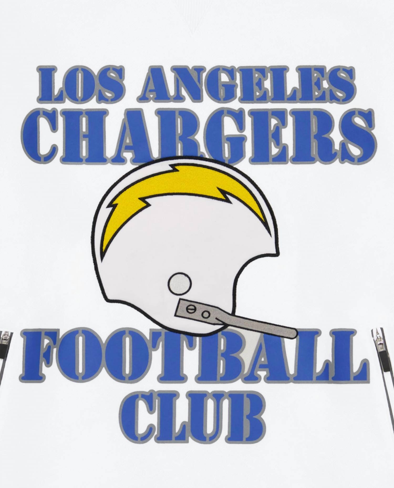 Starter - Men's Los Angeles Chargers Crew Neck Sweatshirt With Zip Pockets