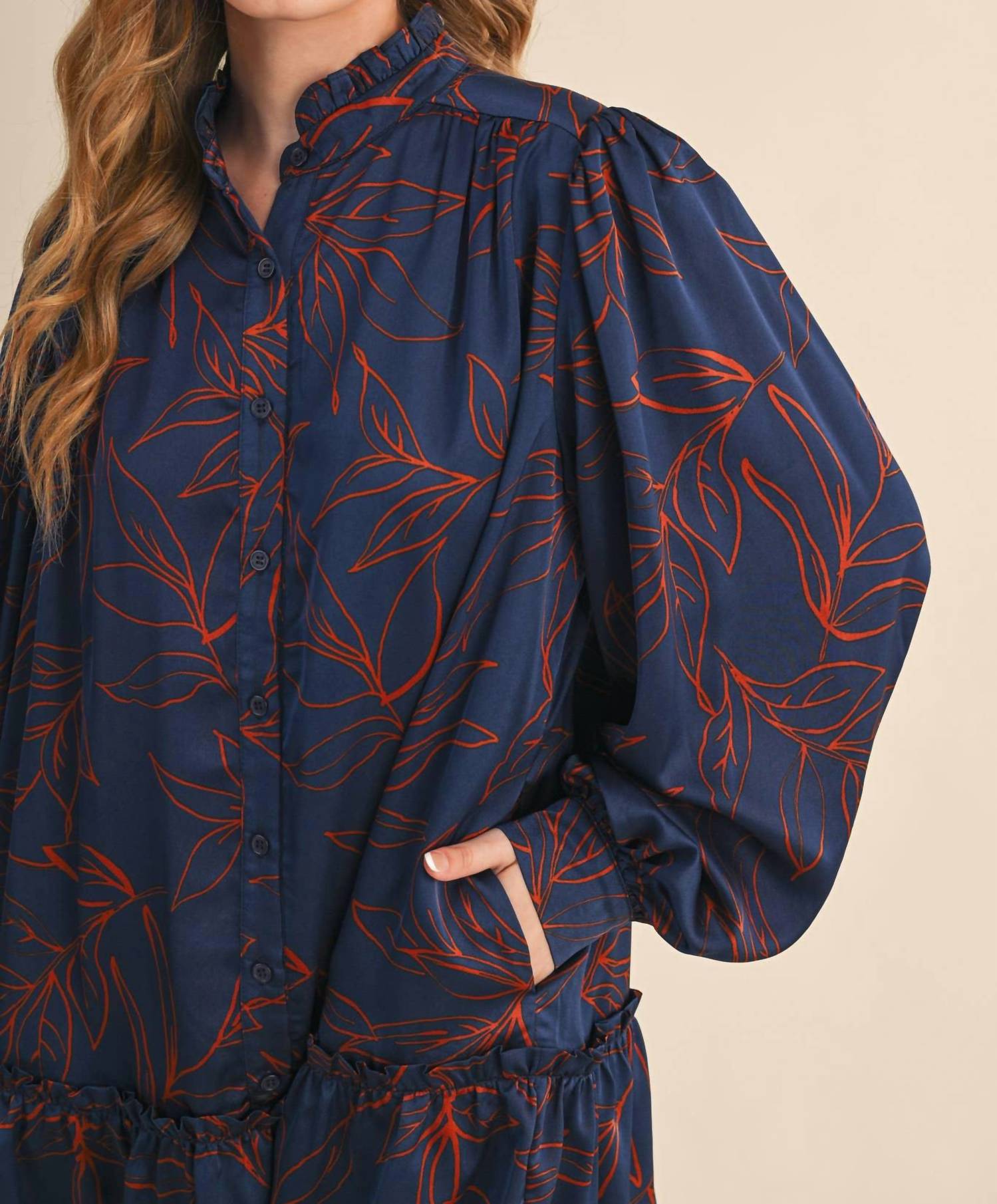 &Merci - Balloon Sleeve Mini Dress