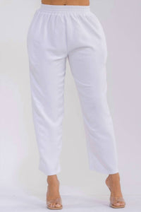 Karen T Design Pull-on Wide Leg Pants in white - women's pants - view 6