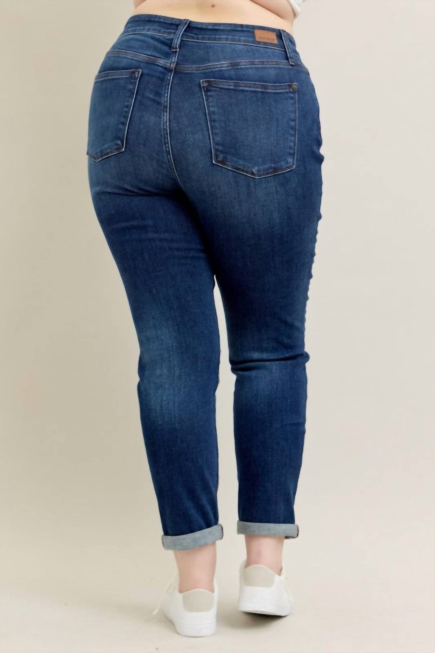Judy Blue - Core Cuffed Slim Fit Jeans