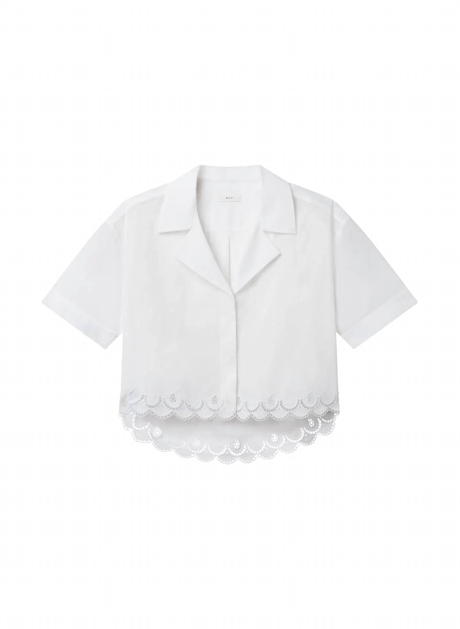 A.L.C. - Gabrielle Ebroidered Cotton Shirt
