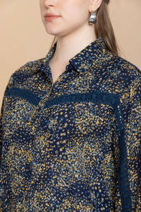 Myra Bag Fields Of Floral Shirt in navy - women's shirt - view 5