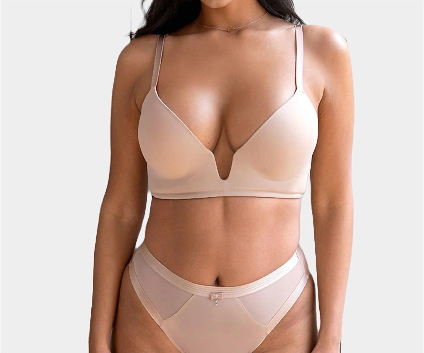 Pour Moi - Definitions U Wire Plunge Low Back Push-up Bra