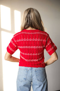 The GREii Forever Yours Top in red - women's t-shirt - view 4