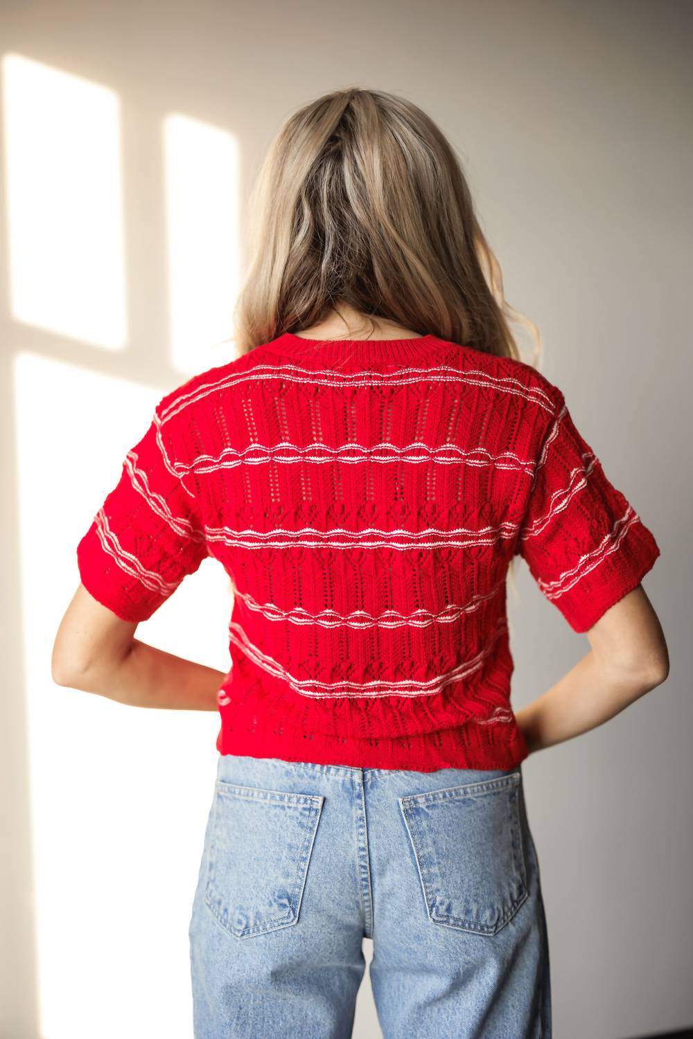 The GREii Forever Yours Top in red - women's t-shirt - view 4