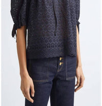 Ulla Johnson - Alouette Eyelet Puff Shoulder Top