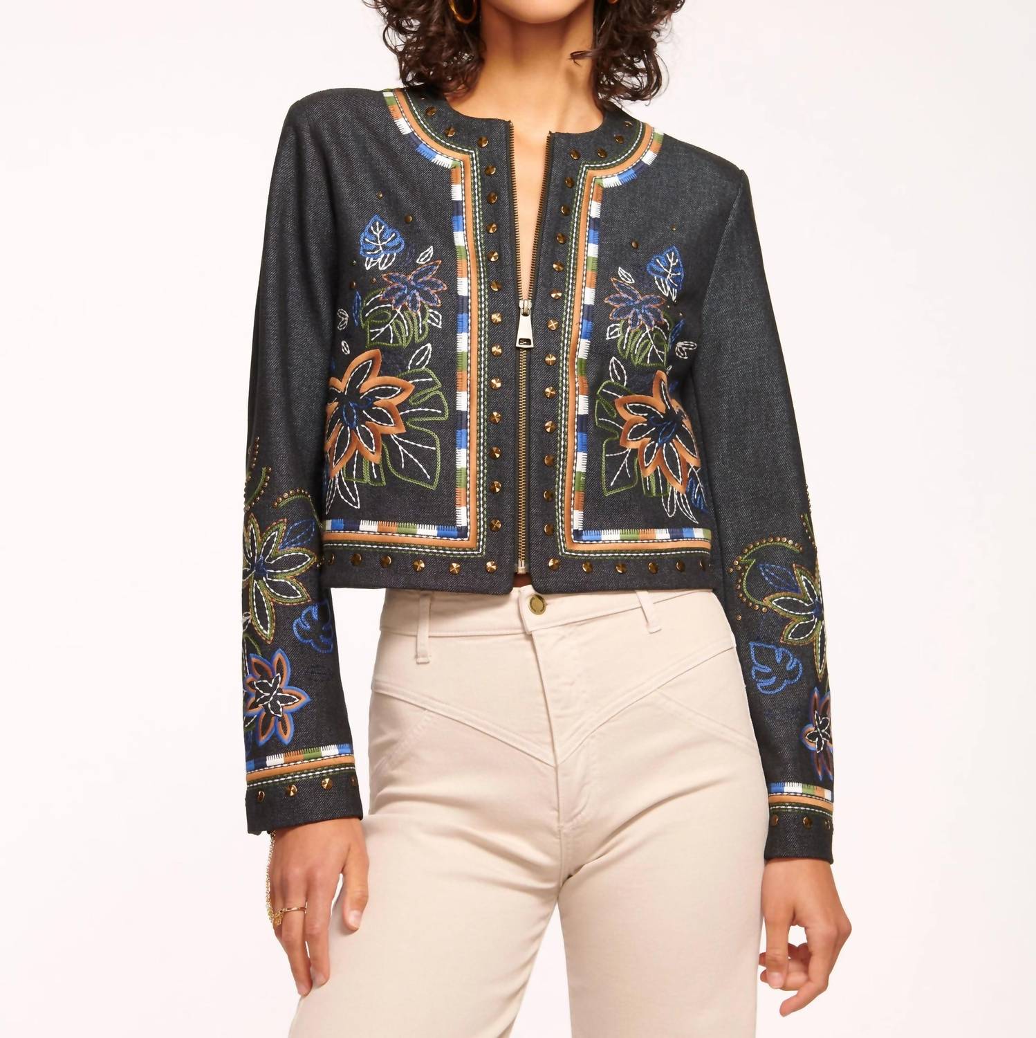 Ramy Brook - Mav Embroidered Denim Jacket