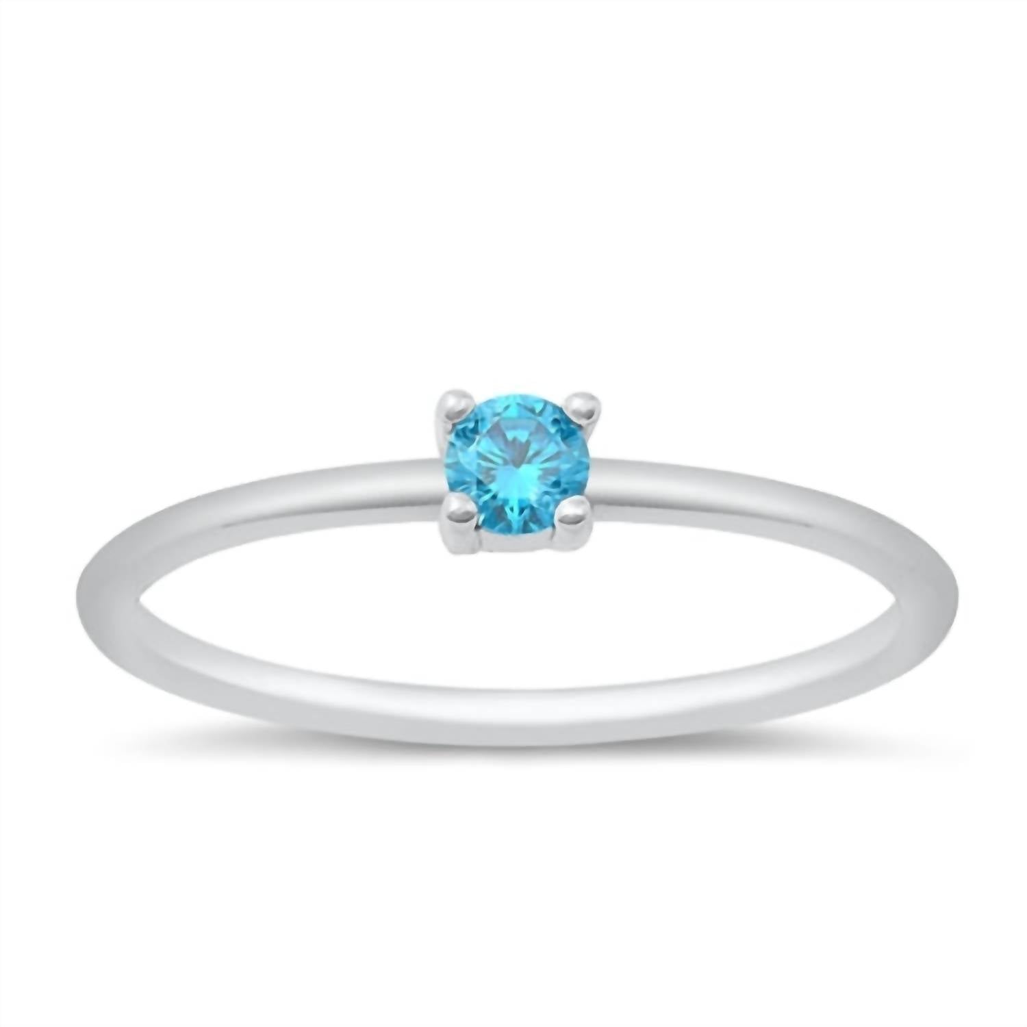 Starlette - Women's Topaz Round Stackable Ring