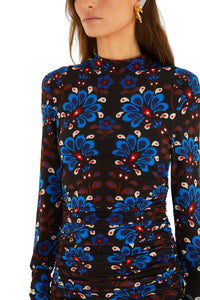 Farm Rio - Latina Scarf Jersey Mini Dress
