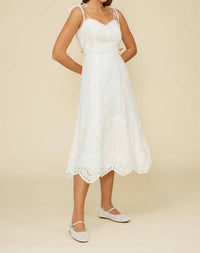 Lucy Paris - Marseline Eyelet Midi Dress
