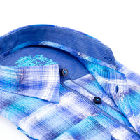 Eight X - Paisley Over Checkered Jacquard Shirts
