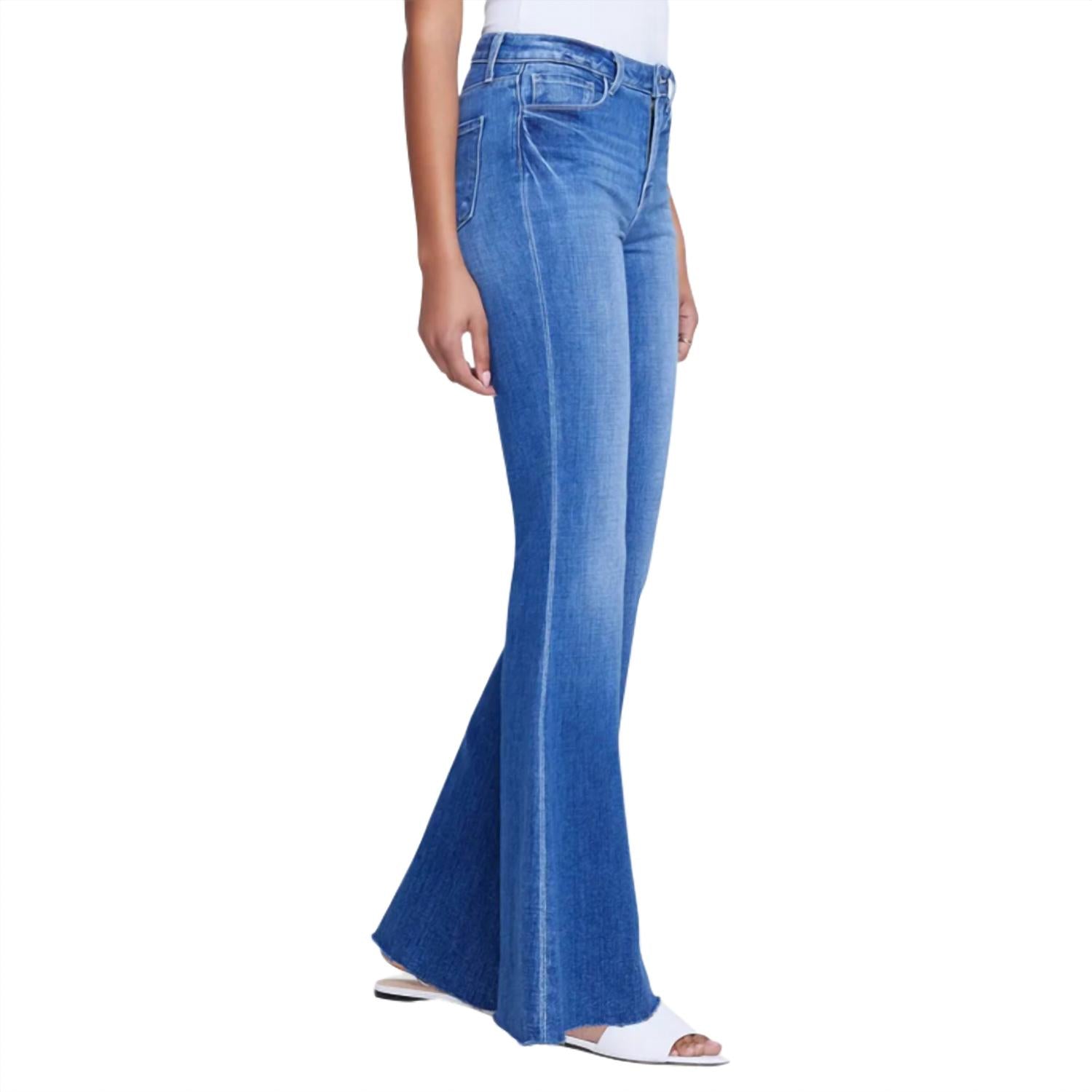 L'Agence - Women's Sera High Rise Sneaker Flare Jean