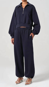 Agolde - Bethan Quarter Zip Sweatshirt