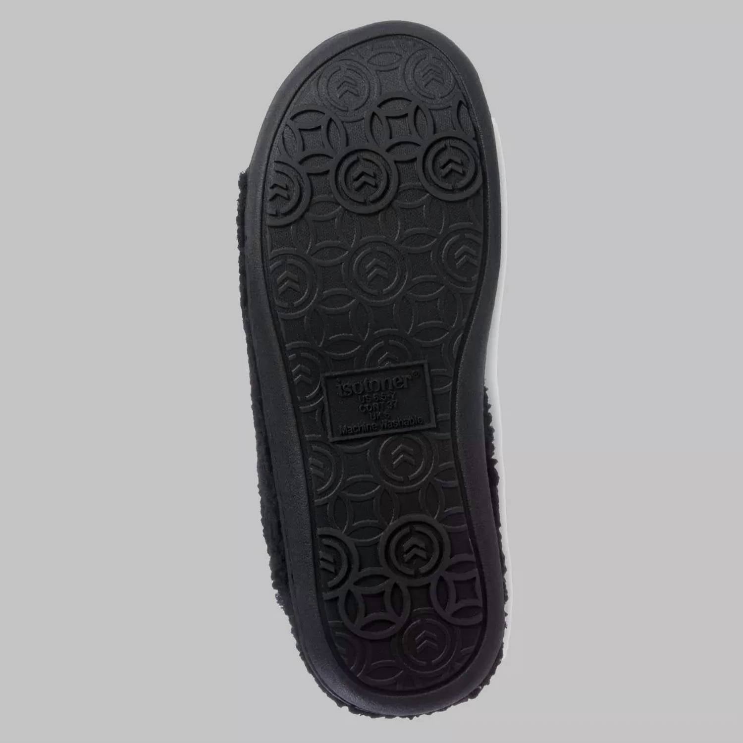 Isotoner - Women's Tinsley Synthetic Leather & Berger Clog Slippers