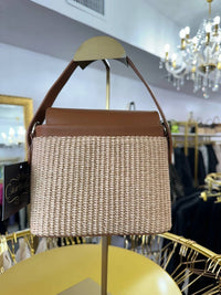 Belle D'Amour - Women's The Mini Raffia Leather Handbag