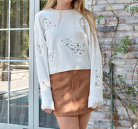 8Apart - Junior Women's Conrad Suede Mini Skirt
