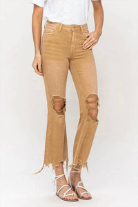Vervet By Flying Monkey - Women's Fallen Crop Flared Jeans