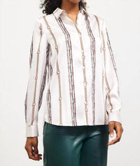 Skies Are Blue - Print Long Sleeves Top