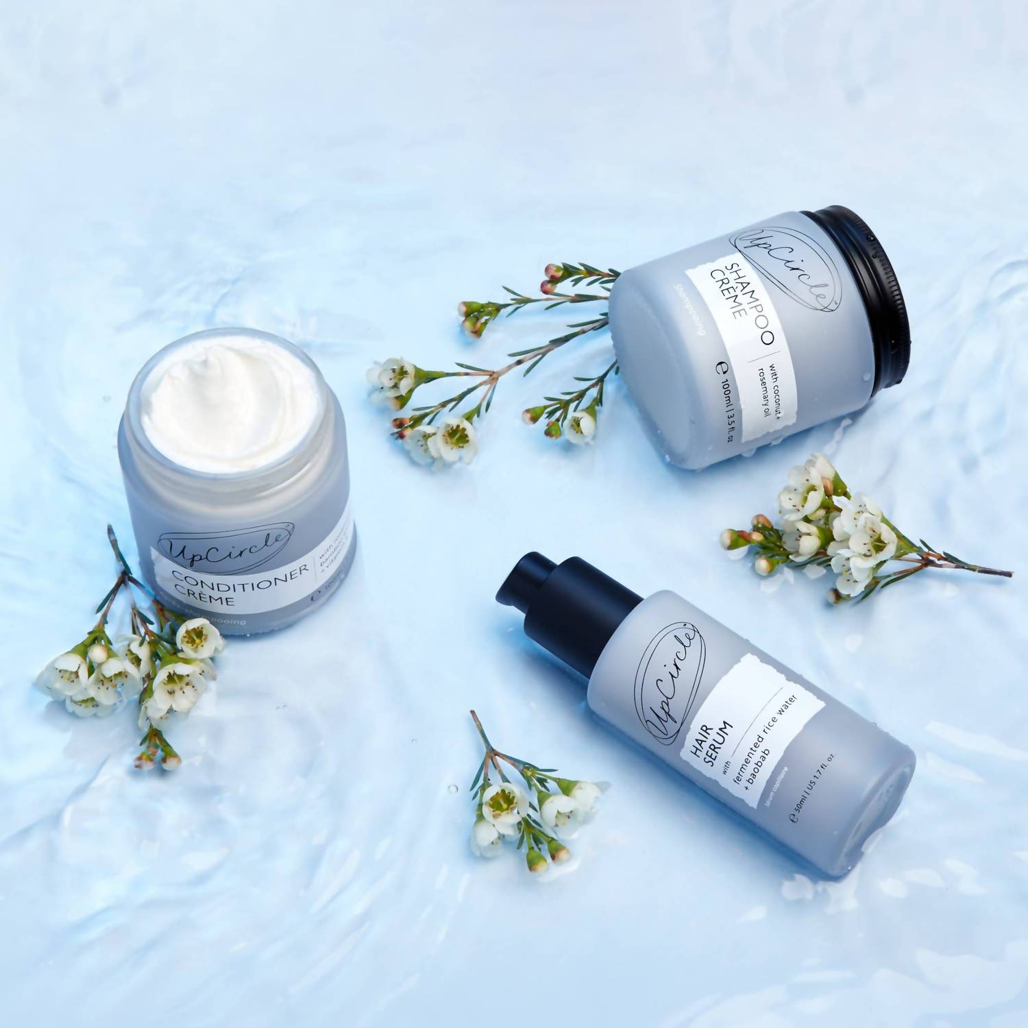 Upcircle - Vegan Hair Serum Upcycled Fermented Rice Water Heat Protect