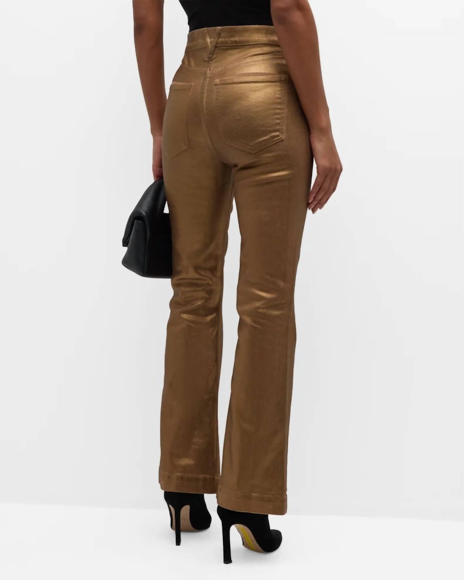 Veronica Beard - Carson Ankle Flare Metallic Pant