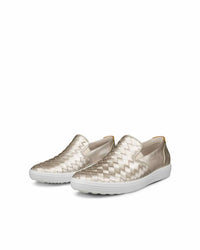 ECCO Women's Soft Shoes in pure white gold - women's flats - view 6