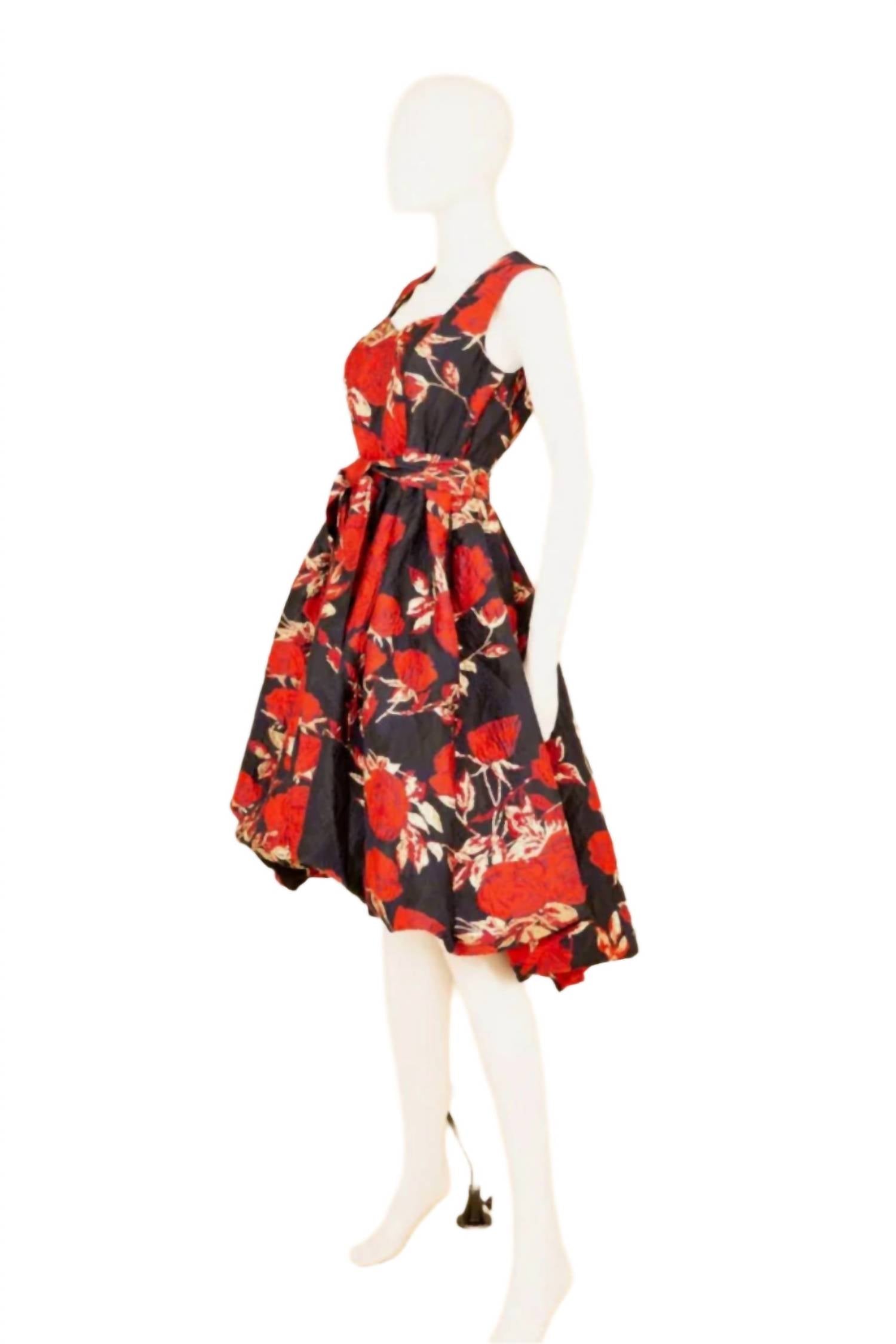 Samuel Dong - Jacquard High-low Dress