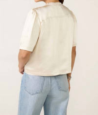 Melissa Nepton - Tilly Satin Zip Up Top