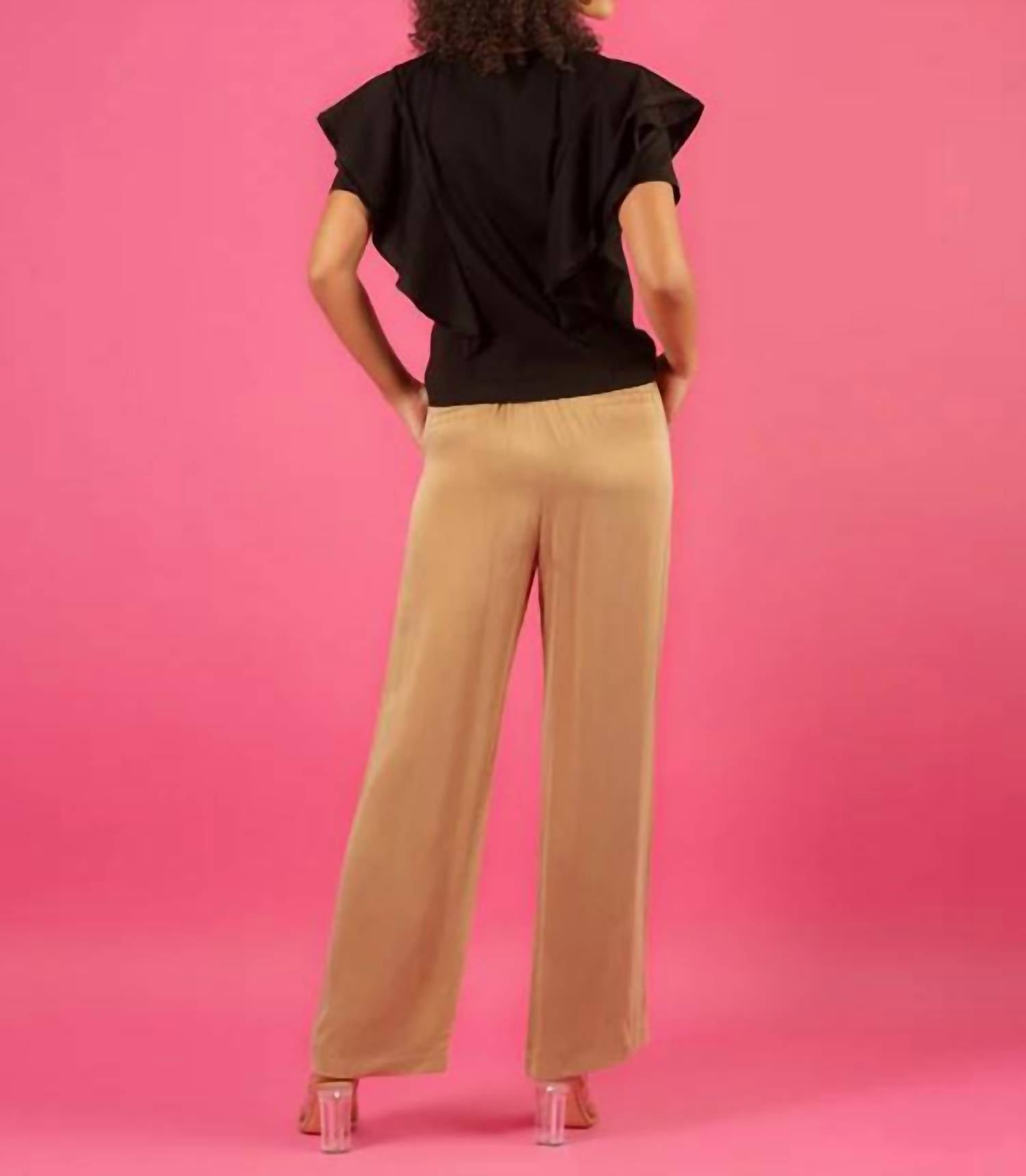 Jessie Liu - Cupro Relaxed Pant