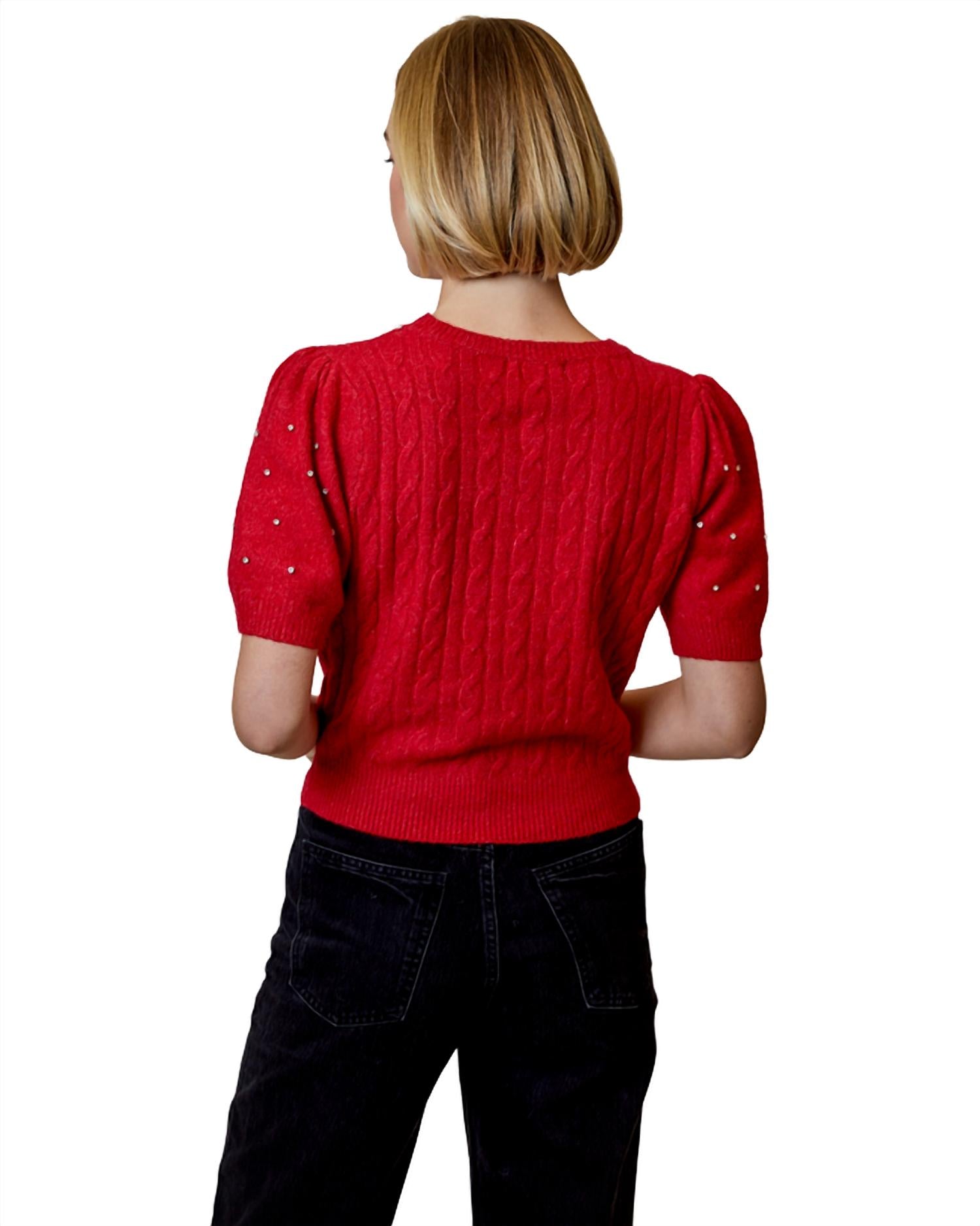 Design History - Rhinestone Sleeve Sweater