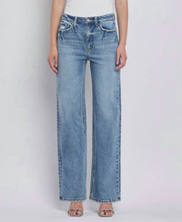 Vervet By Flying Monkey - Clare Super High Rise Wide Leg Jeans - Plus