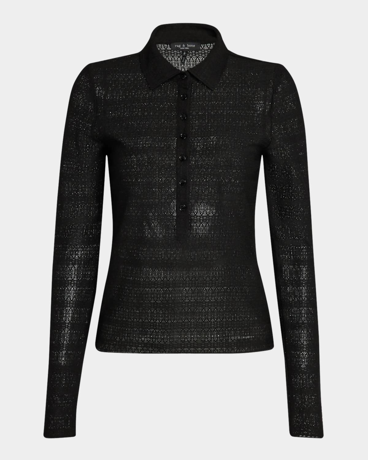 Rag & Bone - Julia Long Sleeve Polo