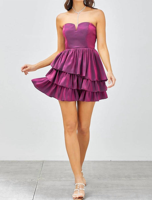 Do+Be - Strapless Ruffle Dress
