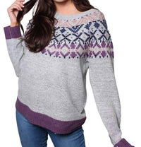 Keren Hart - Jacquard Knit Pullover Sweater