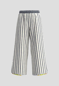 Luukaa - Tirrena cropped Stiped Cotton Pant