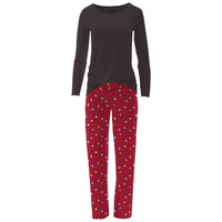 Kickee - Women's Long Sleeve Relaxed Pajama Set