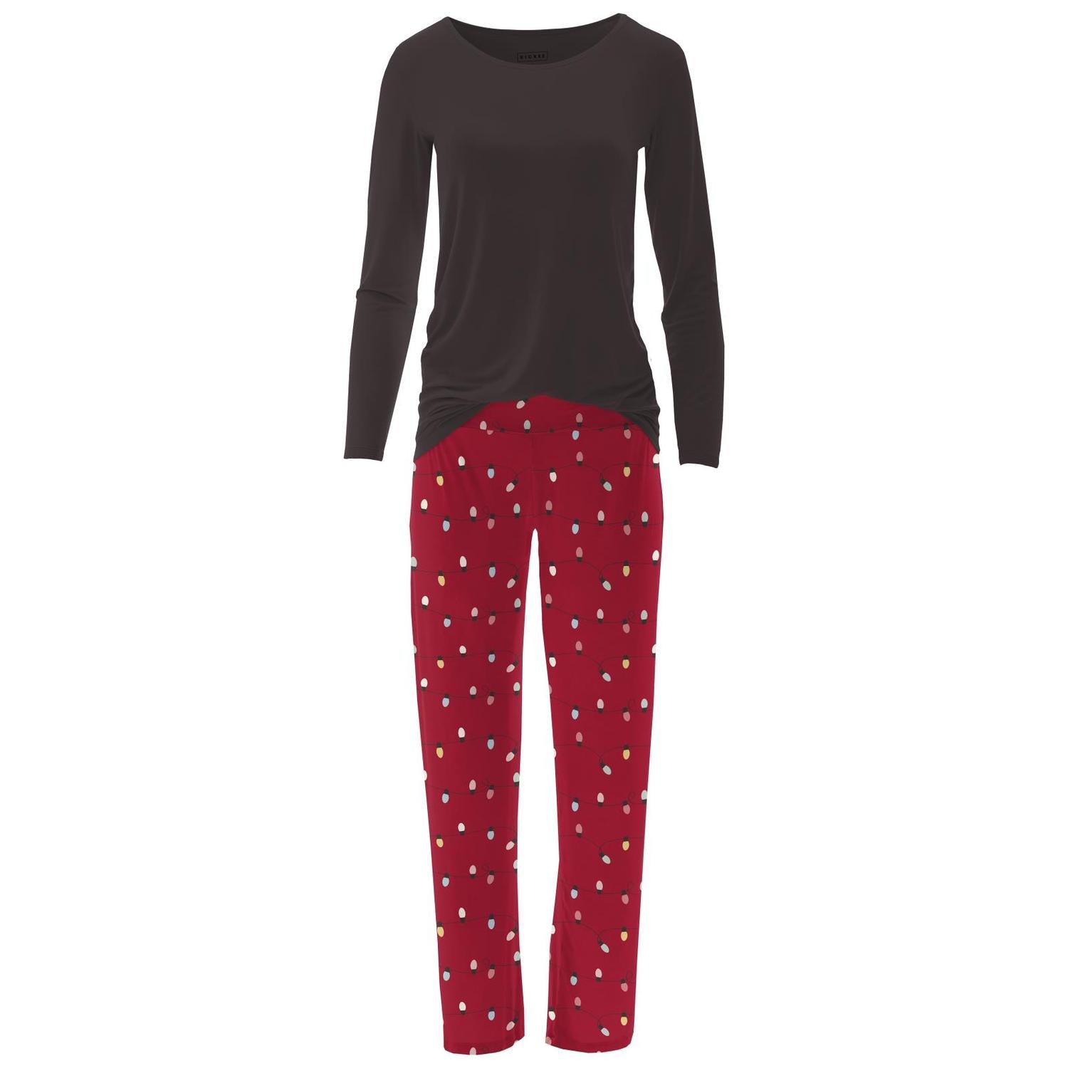 Kickee - Women's Long Sleeve Relaxed Pajama Set