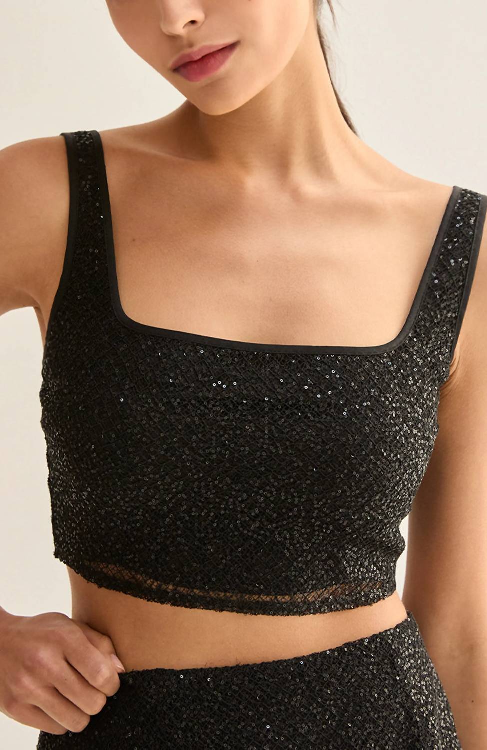 Crescent - Roxanna Beaded Crop Top