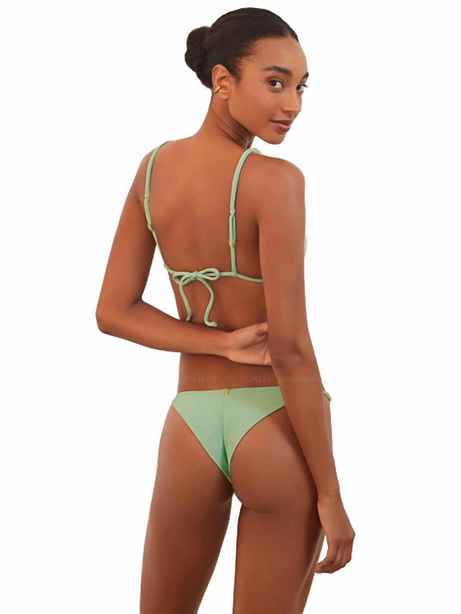 Vix - Women's Beads Parallel Triangle Bikini Top