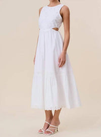 Mint Exclusives - Gardenia Cut Out Embroidered Maxi Dress