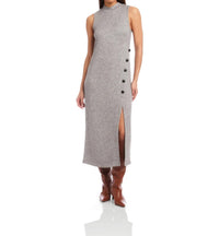 Fifteen Twenty - Lauren Button Detail Midi Dress
