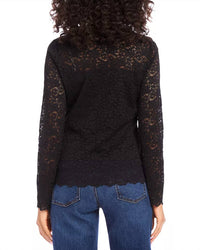 Karen Kane - Salla Scalloped Hem Lace Top