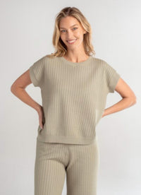 Red Haute - Women's Cap Sleeve Sweater