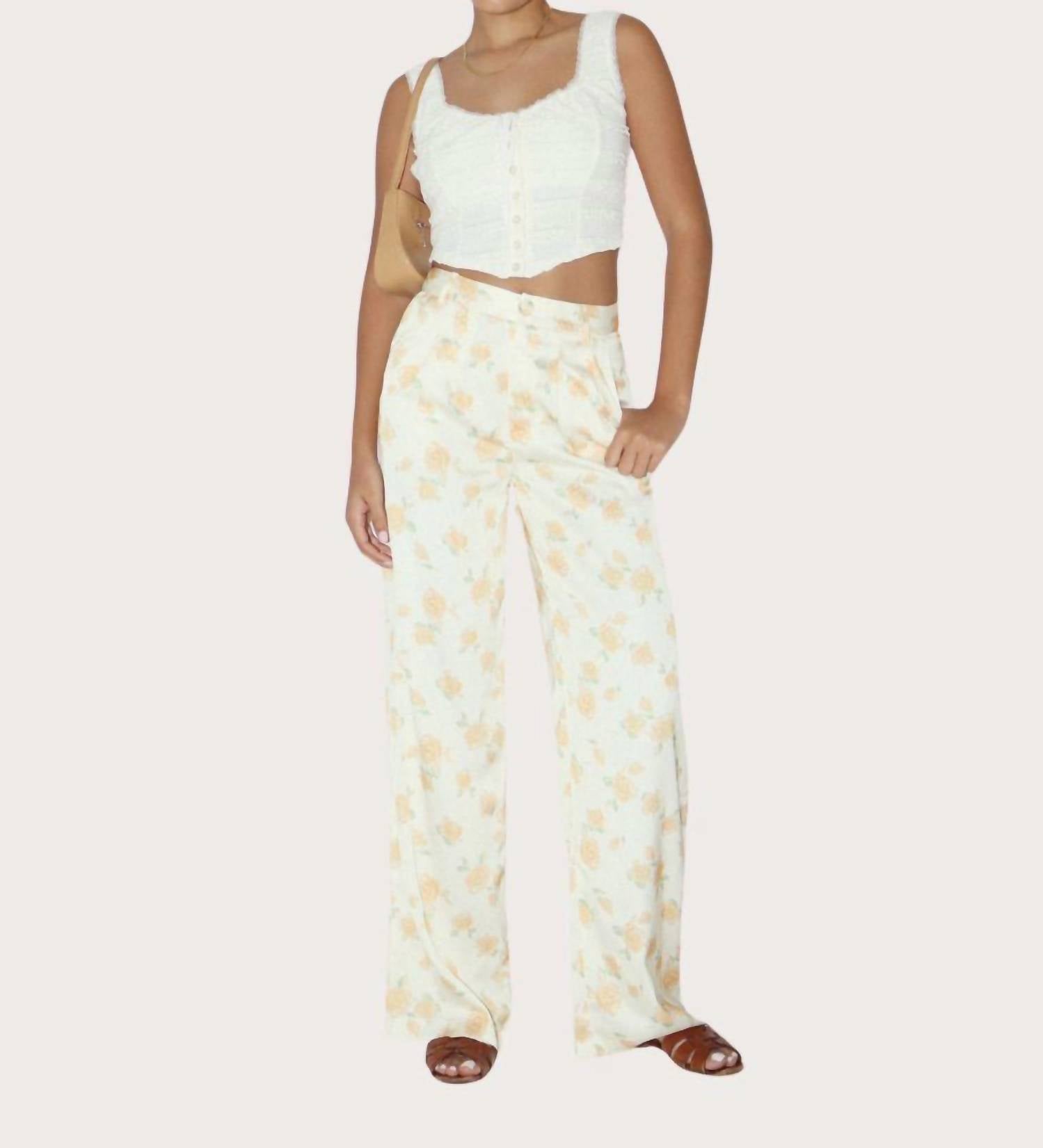 Bailey Rose - Luna Floral Satin Pants