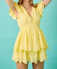 Day + Moon - Eyelet Romper Dress
