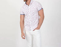 Eight X - Rose Print Short Sleeve Shirt