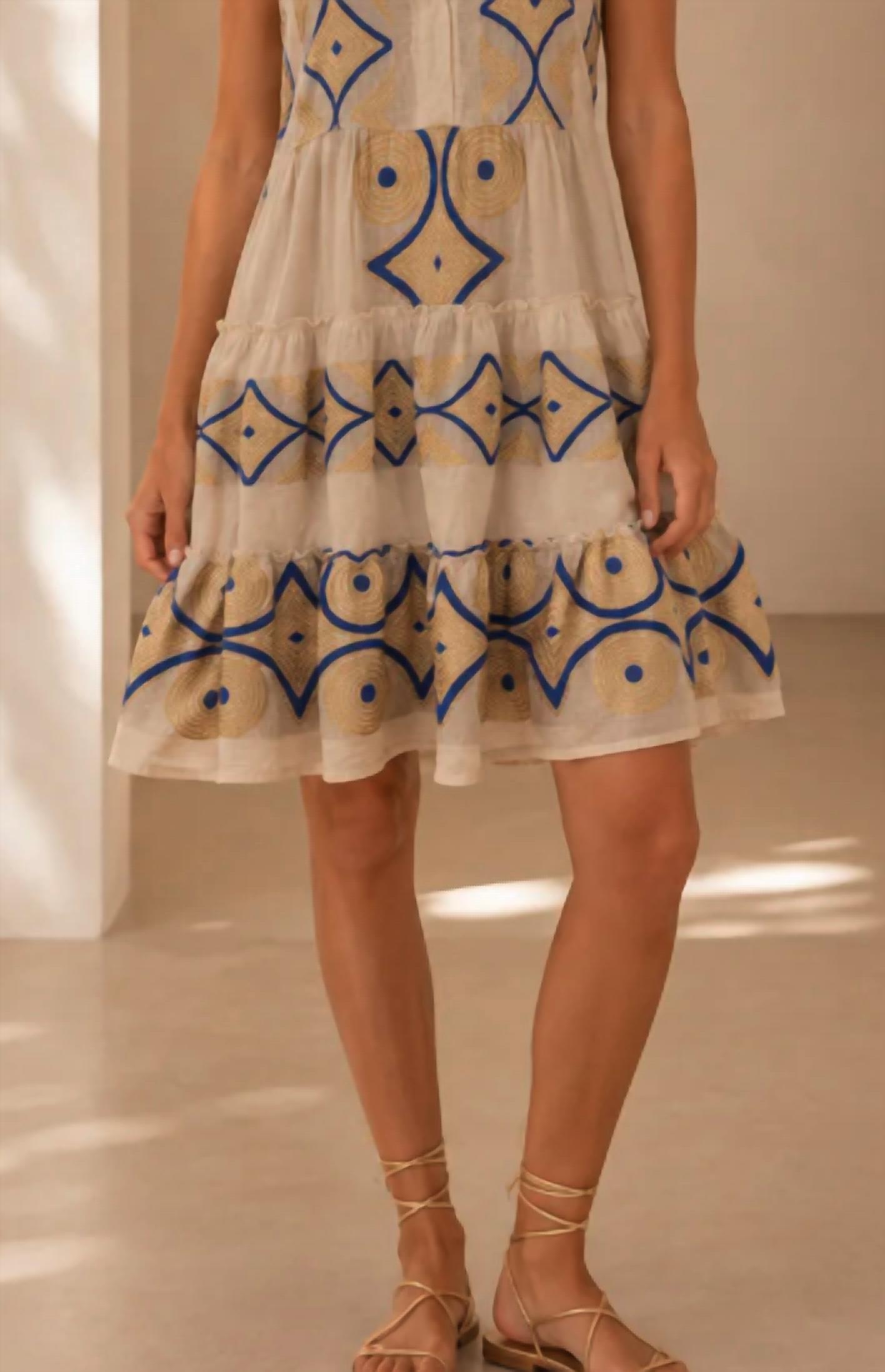 Mystery Resort - Seabreeze Embroidered Mini Dress