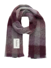Rodebjer Women's Misty Scarf in wine - women's scarf - detail view
